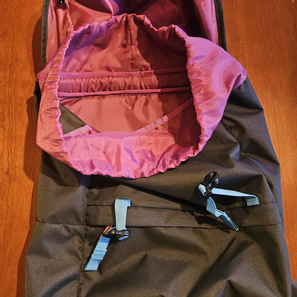 Patagonia Black Backpack with Teal and Pink Details - Picture 3 of 4